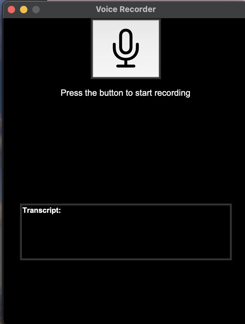 Voice Recorder GUI